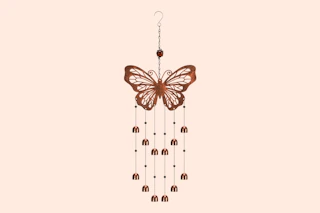 Stock image of butterfly windchime