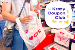 the krazy coupon club - someone checking out at CVS 