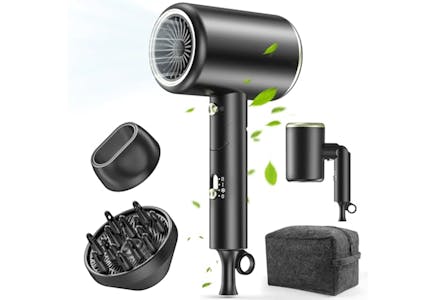 Foldable Ionic Hair Dryer Travel Set