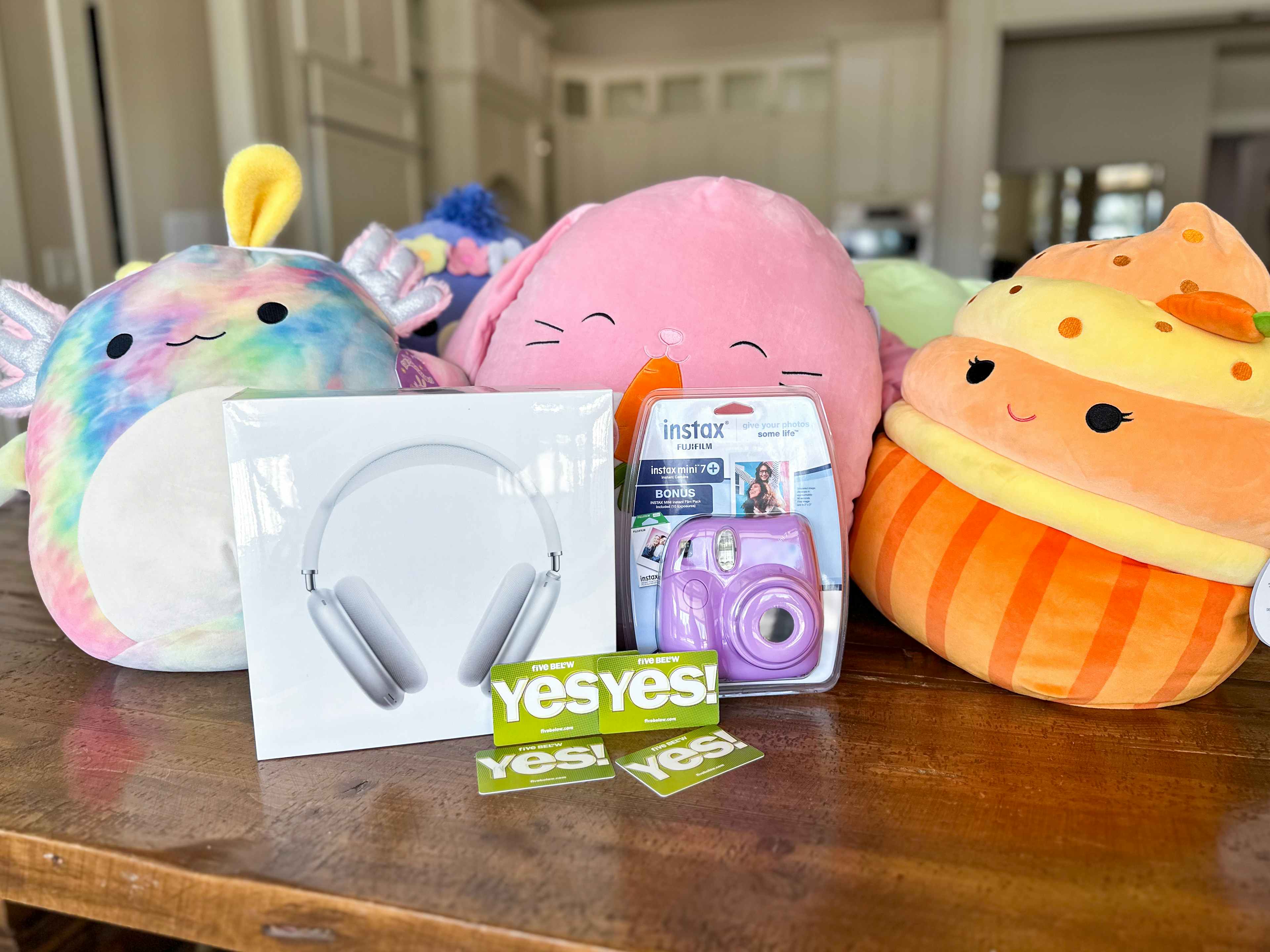 15-anniversary-kcl-squishmallows-airpods-max-five-below-gift-card-instax-camera-1