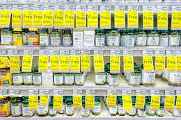 nature's bounty supplements display in cvs