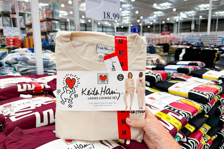 costco keith haring women's jogger set