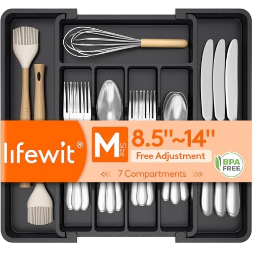 Lifewit Silverware Drawer Organizer