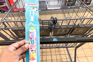 aldi dentiguard childrens licensed electric toothbrush handheld near cart