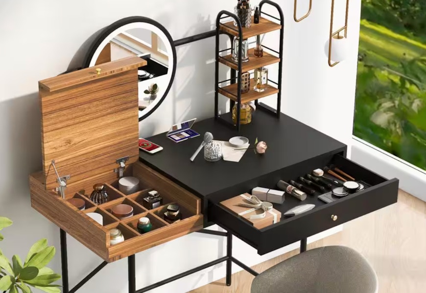home depot makeup vanity set