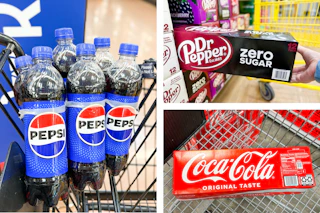 pepsi dr pepper coca cola collage