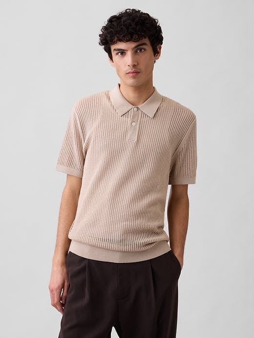 Gap Factory Crochet Sweater Polo