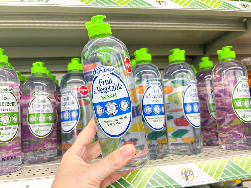 dollar tree homebright fruit and vegetable wash