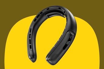 Cutnut Portable Neck Fans that Blow Cold Air, Rechargeable Personal Small Wearable Cooler With 3-Speed, LED Display, 4000mAh USB-C port