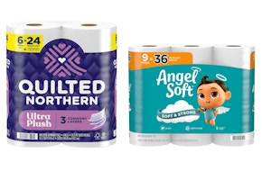 1 Quilted Northern + 1 Angel Soft