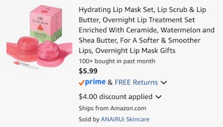 Amazon Hydrating Lip Mask Set 2026 2