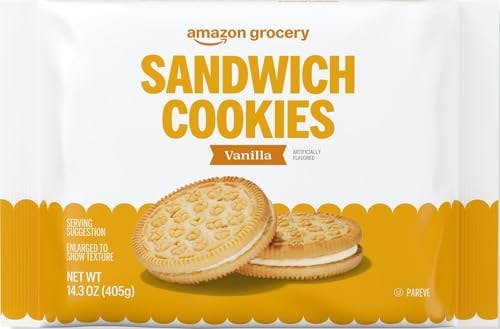 Amazon Grocery Vanilla Sandwich Cookies