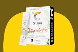 Celsius power packs on yellow KCL template