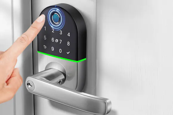 This Fingerprint Door Lock With Handle Is Now $35 on Amazon (Was $88)