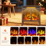 Infrared Quartz Corner Fireplace