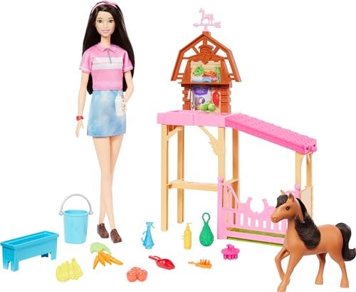Barbie Stable Playset with Doll & Pony