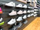 Nike shoes on display shelf