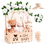 Wooden Baby Shower Crate