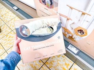 aldi cat tunnel lounger