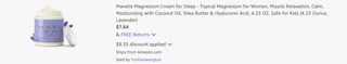 Amazon magnesium sleep cream 2025