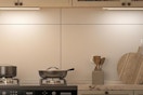 under cabinet lights in a kitchen