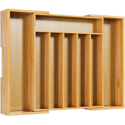 Kitsure Bamboo Silverware Organizer