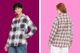 These Women's Flannel Shirts Are Selling Out Fast — Only $11.87 at Target card image