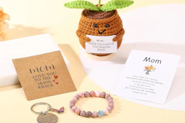 a gift set on a table