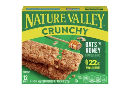 2 Nature Valley Granola Bar Boxes