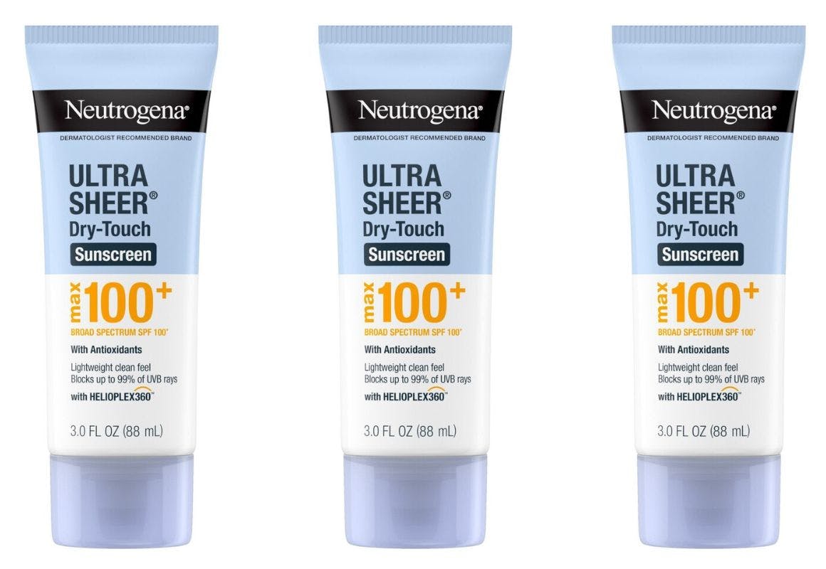 3 Neutrogena Ultra Sheer Sunscreens