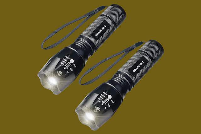 GearLight LED Flashlights 2-Pack, Only $9.99 on Amazon card image