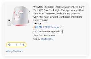 red light therapy mask