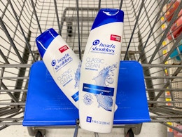 walmart head and shoulders shampoo in cart