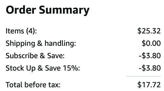 Amazon basics paper plate receipt