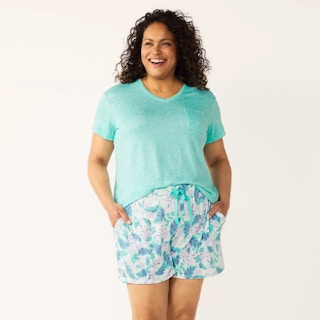 kohls croft and barrow plus size pajama sets