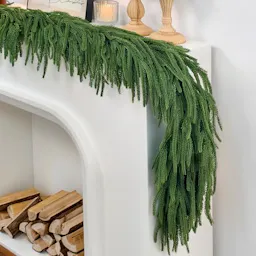 6ft Christmas Garland with Lights