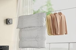 clothesline being used