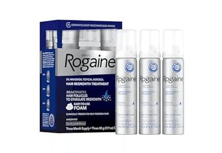 Rogaine Men's Hair Treatment 3-Pack