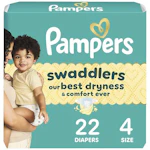 4 Pampers Swaddlers Diapers Packs