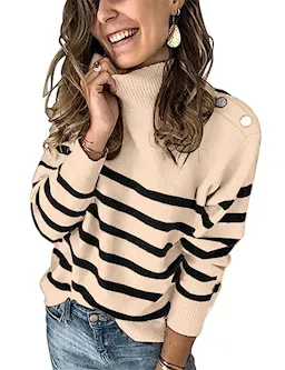 KIRUNDO Women's Turtleneck Sweater