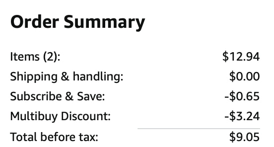Gillette shaving cream Amazon receipt