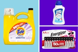 Amazon Household Essentials Deals: Stock Up on Tide, Energizer, and More card image