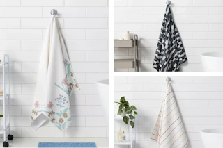 3 room essentials oversized bath towels side by side