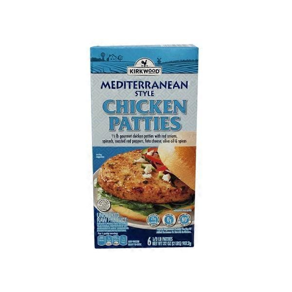 Mediterranean Chicken Burger Patties