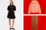 Gap Factory clothes in a collage 