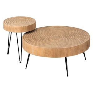 2-Piece Nesting Coffee Table Set