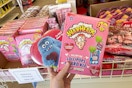 hand holding valentine's candy clearance items at dollar tree
