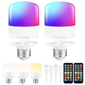 Rechargeable Light Bulbs 2-Pack