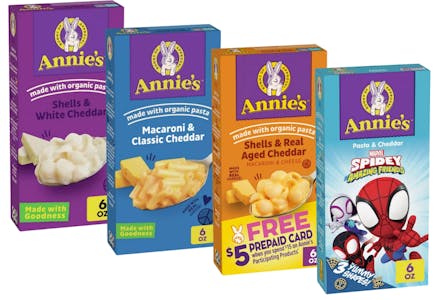 4 Annie's Mac & Cheese Boxes