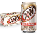 3 A&W Zero Sugar Root Beer 12-Pack